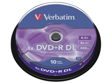 DVD+R/8.5GB 8x DoubleLAYER 10pk